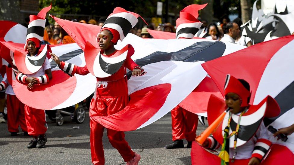 Children at Notting Hill Carnival