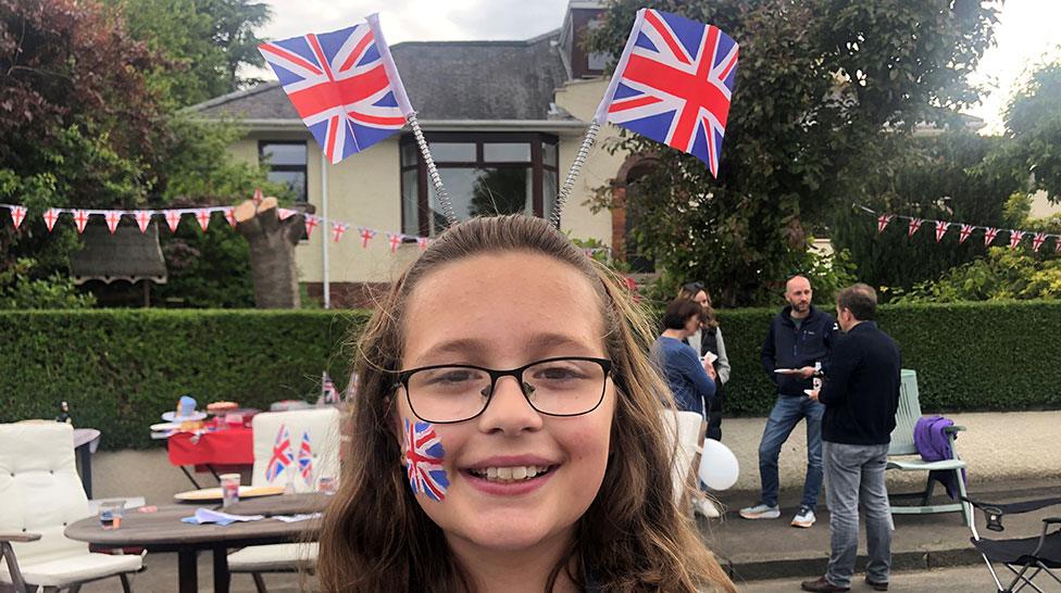 Charlotte Trimmer at street party in Edinburgh on Sunday