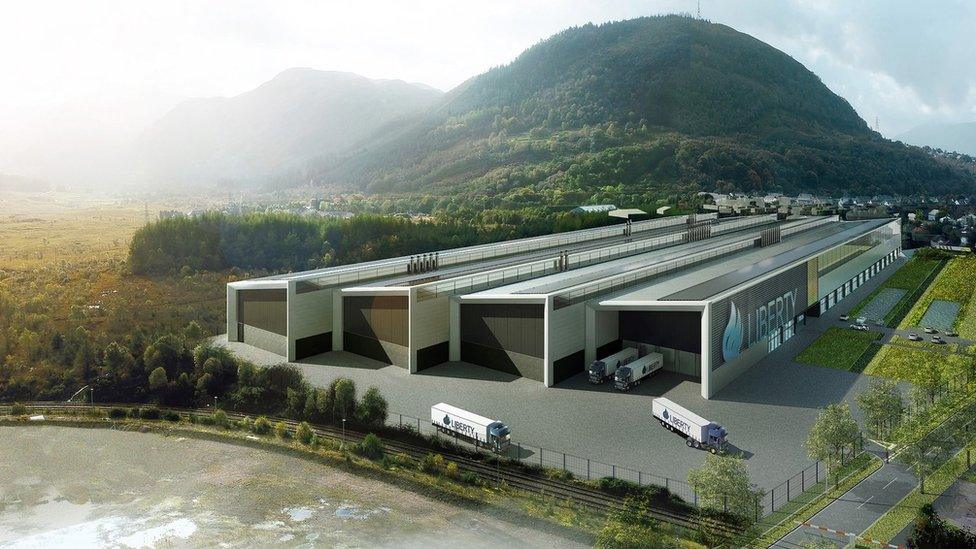 Artist's impression of planned factory