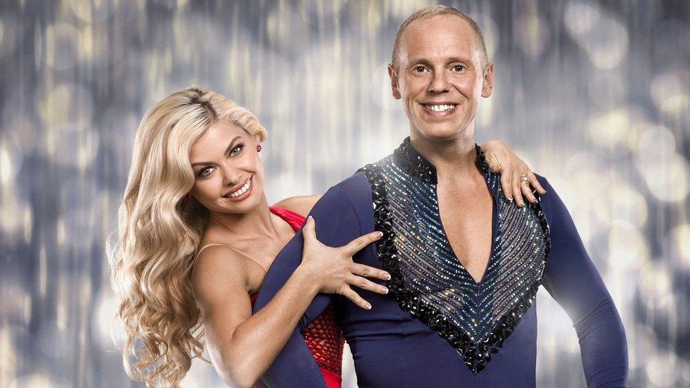 Judge Rinder and partner Oksana Platero in Strictly Come Dancing