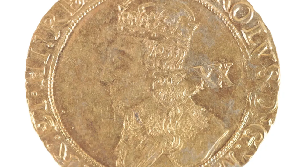 Gold coin of Charles I