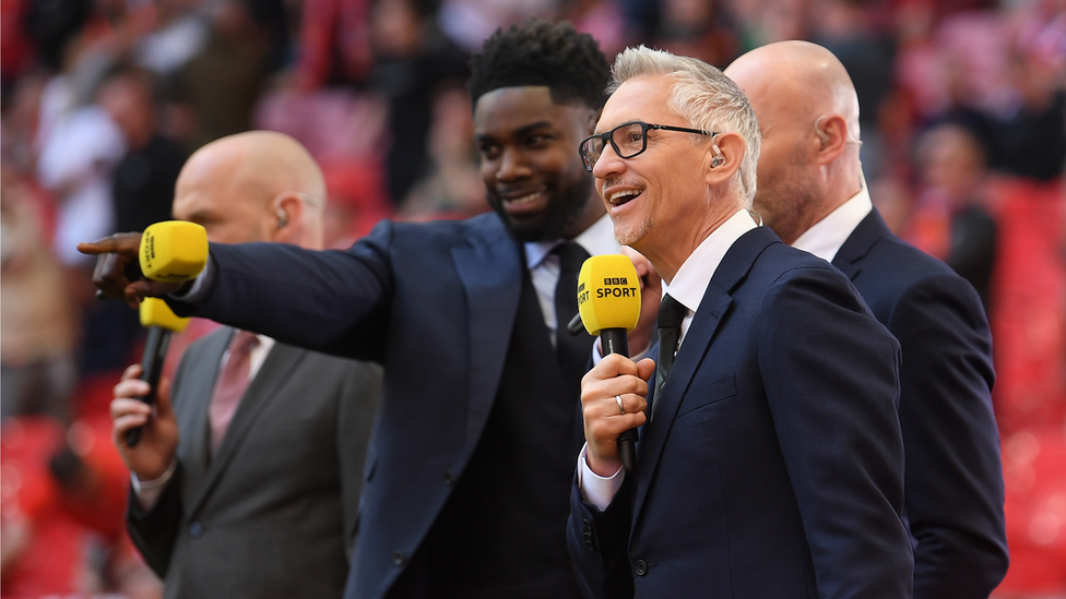 Gary Lineker with pundit Micah Richards