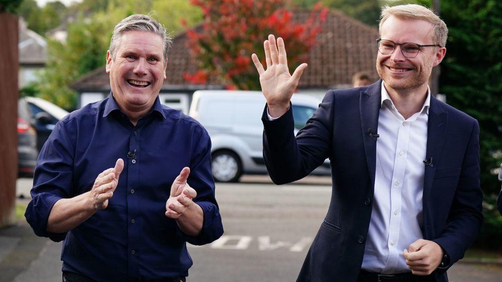 Sir Keir Starmer and Michael Shanks