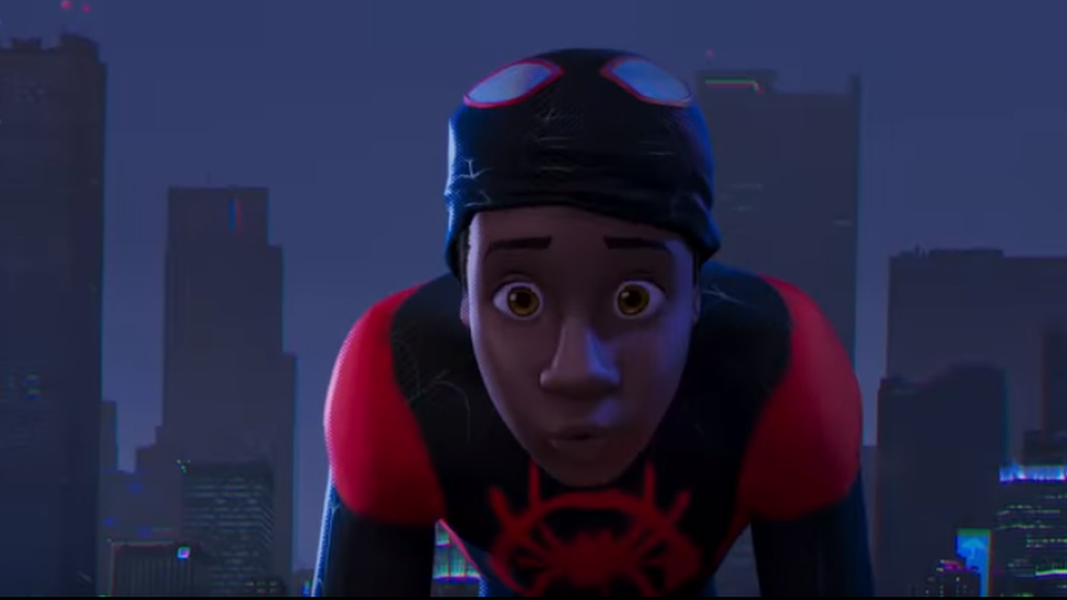 Miles Morales character shown in the film