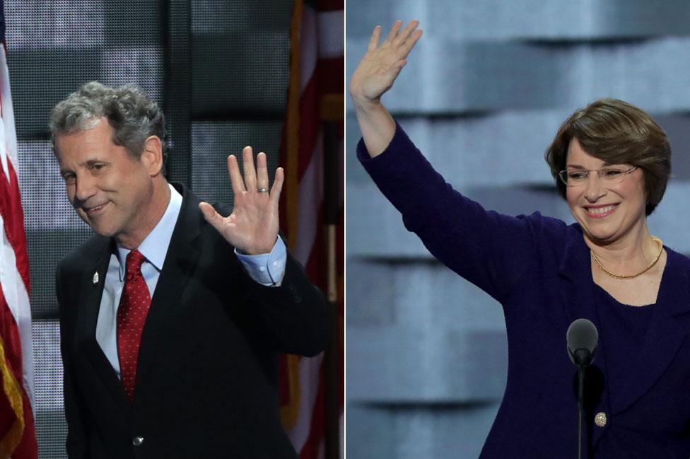 Sherrod Brown and Amy Klobuchar