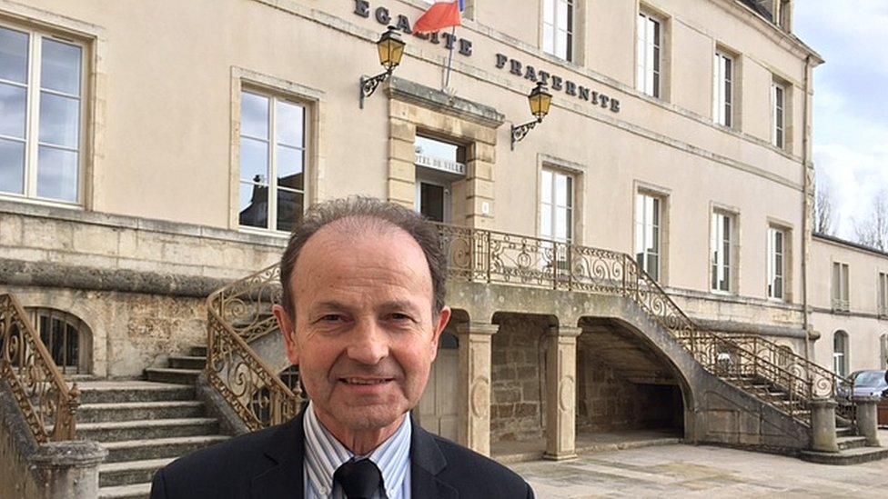 Hubert Brigand, mayor of Chatillon