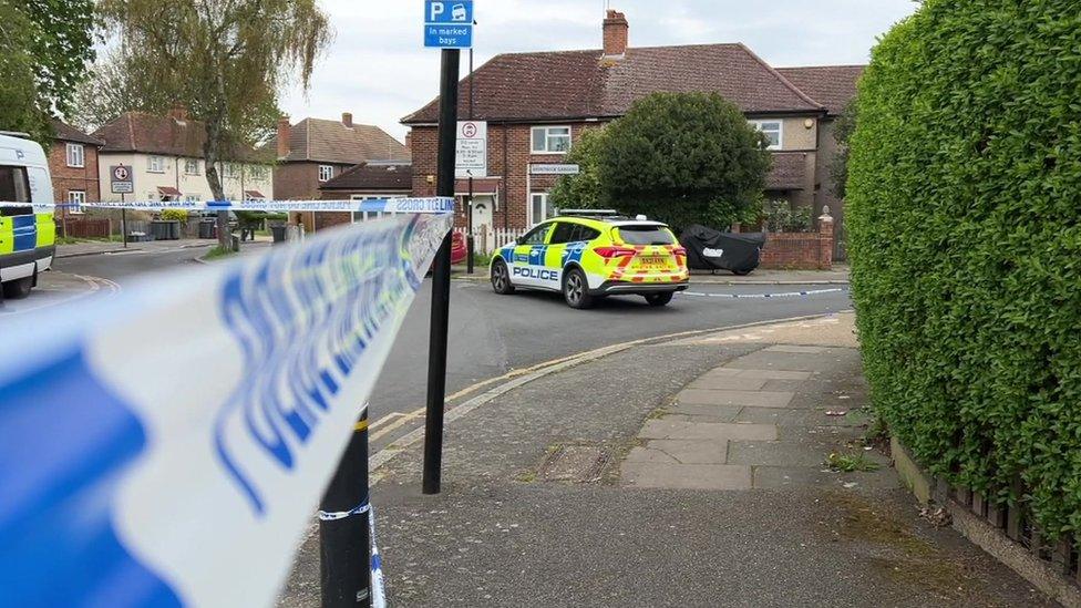 Police outside house