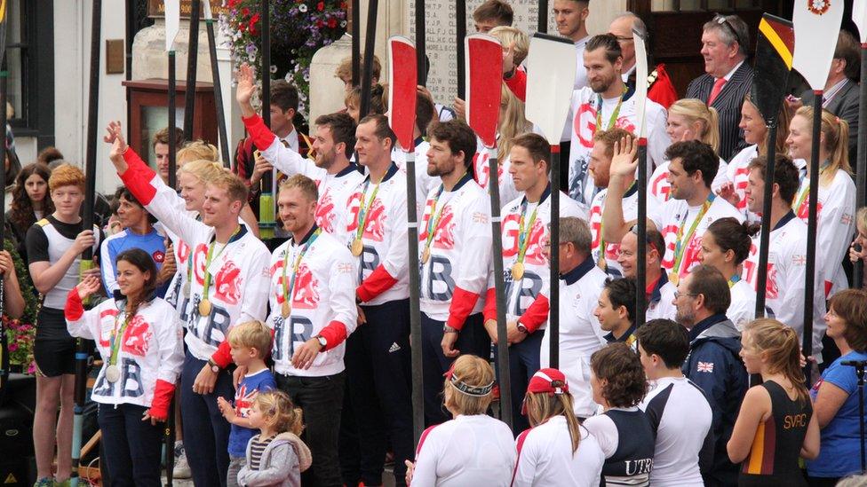 Team GB rowers