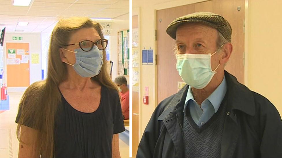 Patients Beryl McLaren and Roger Vacey