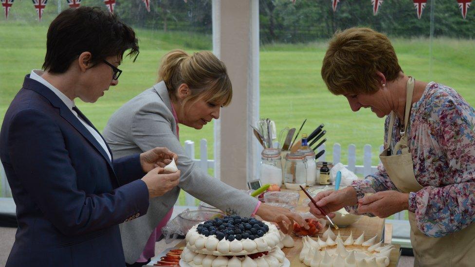 Mel, Sue and Bake Off runner-up Jane