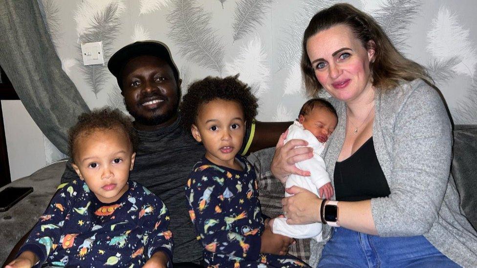 Lamin, Medwen and their children