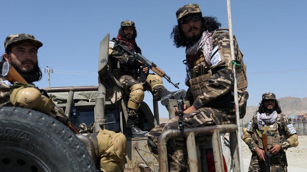 Members of the Taliban Intelligence Special Forces in Kabul on 5 September