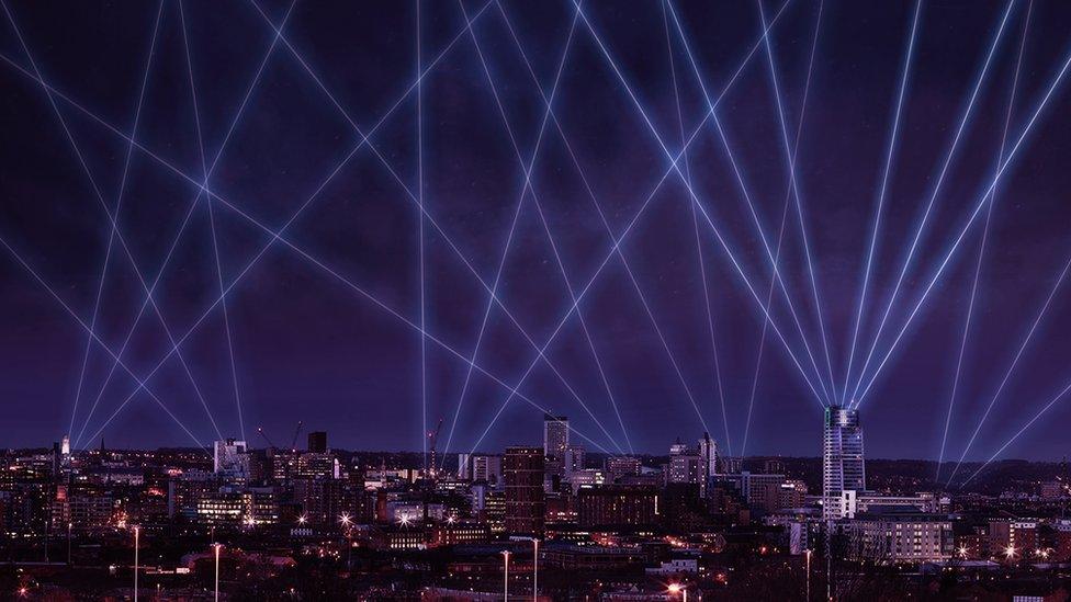 Leeds laser lights