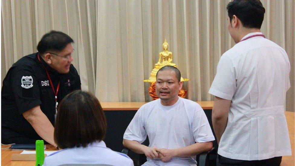 Wirapol Sukphol after his arrival