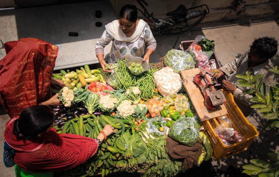 Vegetable shopping