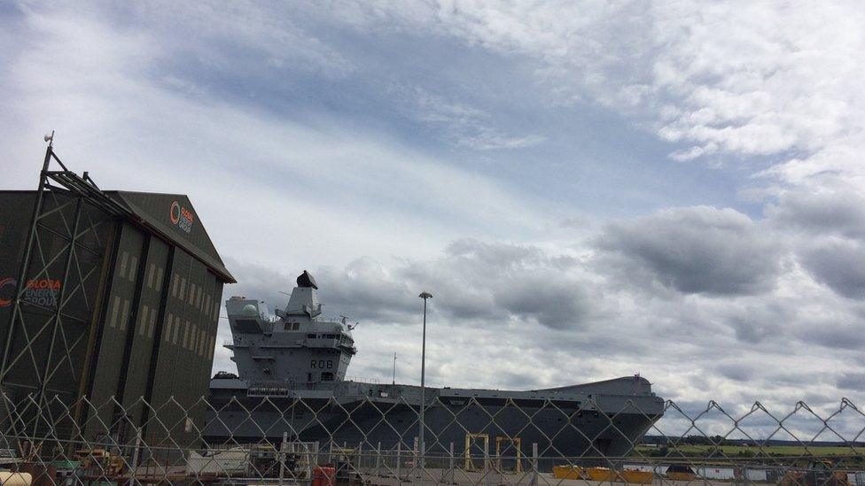 HMS Queen Elizabeth at Invergordon