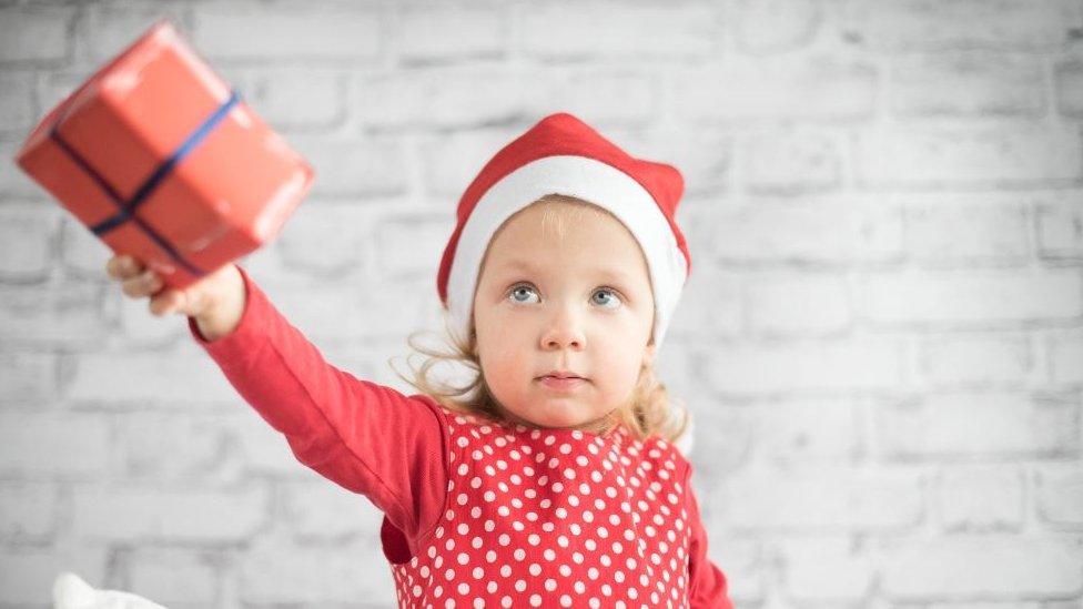 Child with a gift