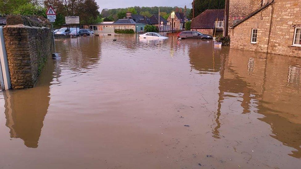 Queen Camel flood water