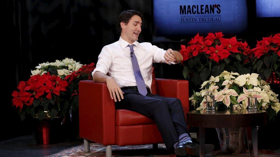 Justin Trudeau at the Maclean's town hall