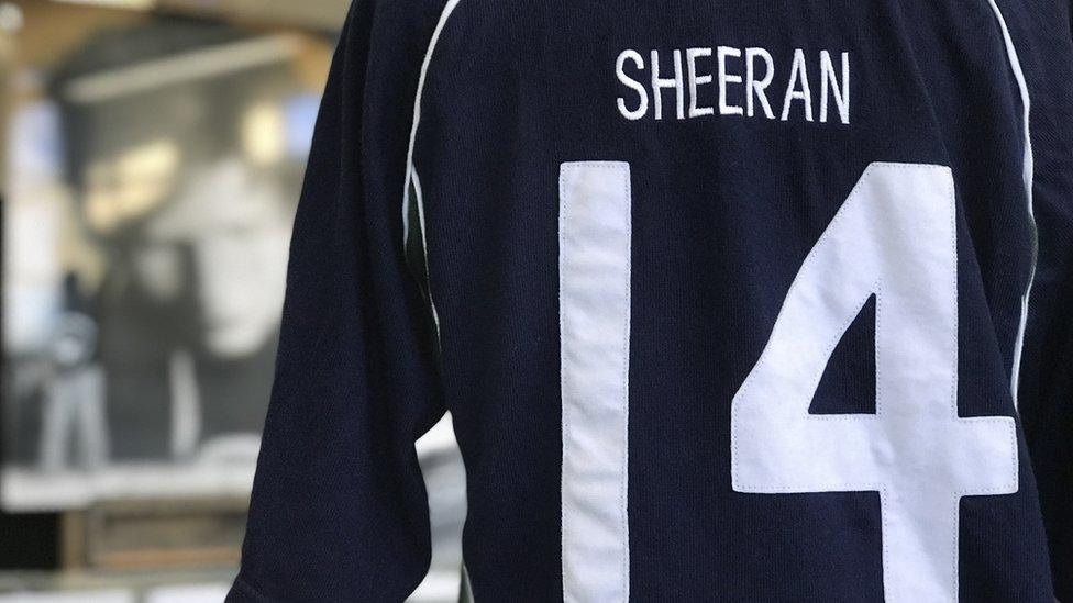 A sports top owned by Ed Sheeran