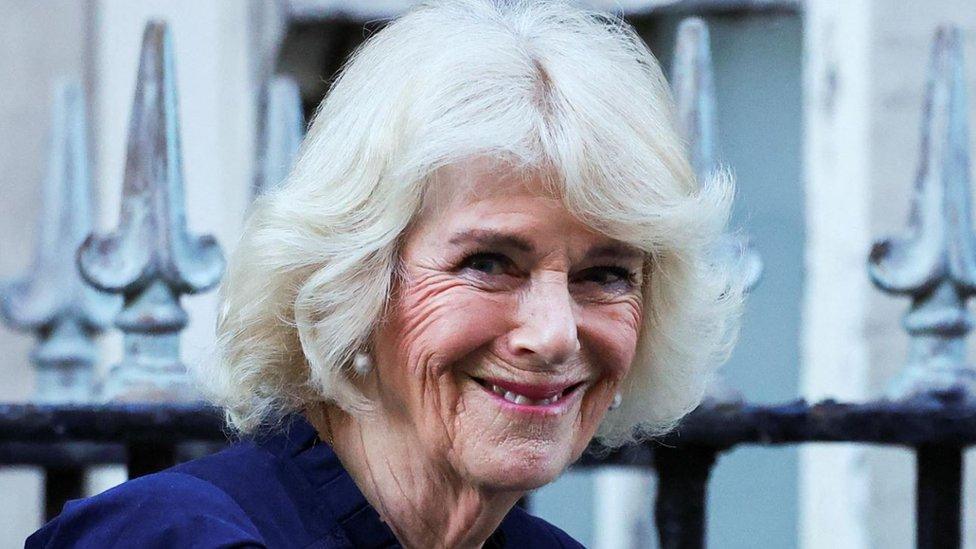 Queen Camilla smiling