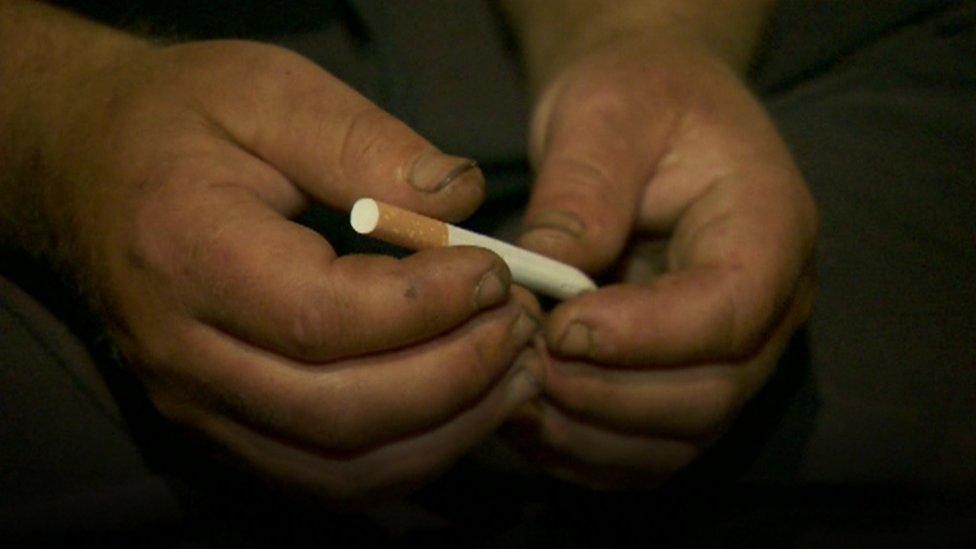 James, heroin user, interviewed by BBC News NI in Belfast