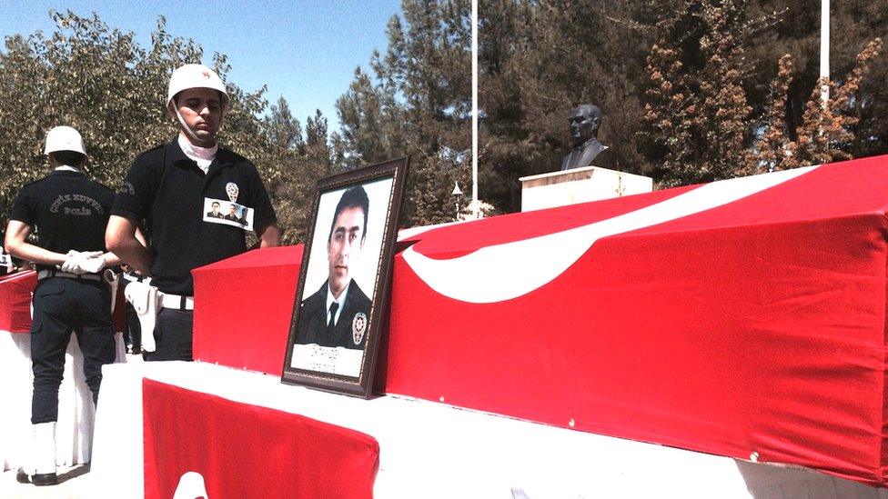 Funeral of police officers