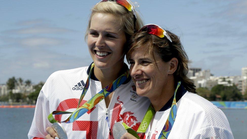 Katherine Grainger, right