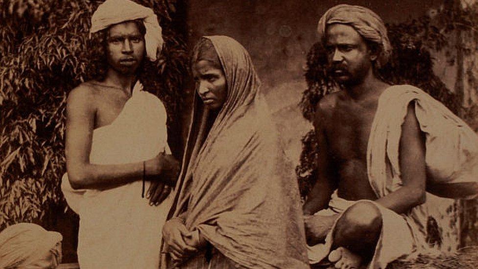 Group of Untouchables, India, circa 1890