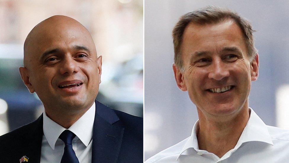 Sajid Javid and Jeremy Hunt