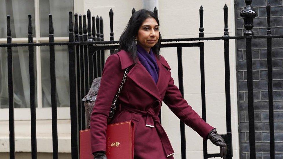 鶹Լ Secretary Suella Braverman arriving in Downing Street, London, for a Cabinet meeting. Picture date: Tuesday March 7, 2023