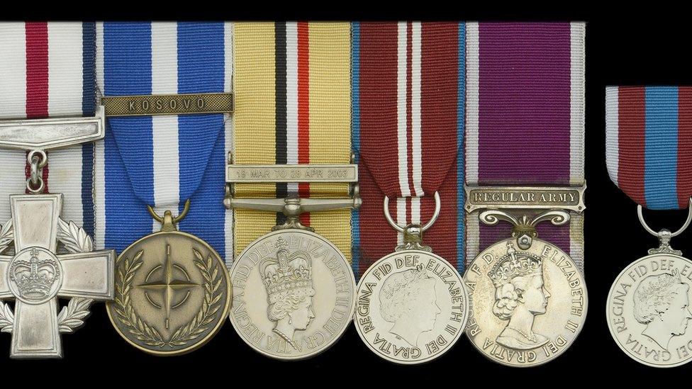 The medals are estimated to fetch between £100,000-140,000 at auction