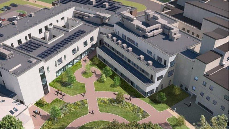 An artist's impression of the RUH's Dyson Cancer Centre