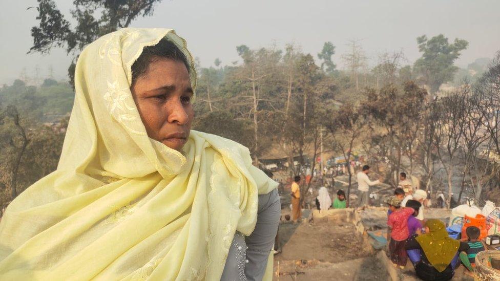 Pictures of a Rohingya refugee camp in Bangladesh's Cox's Bazar after a devastating fire