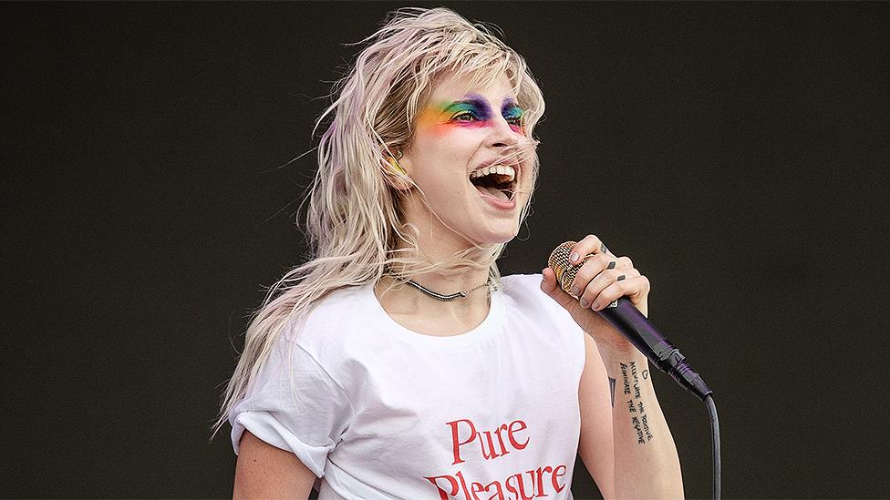 Hayley Williams of Paramore performs in Manchester, Tennessee