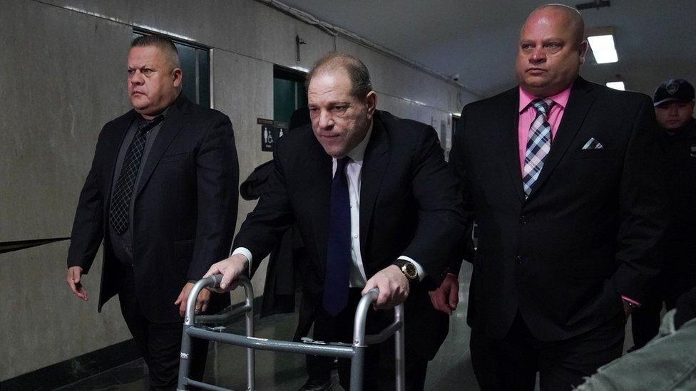 Weinstein used a walker at a court appearance last week