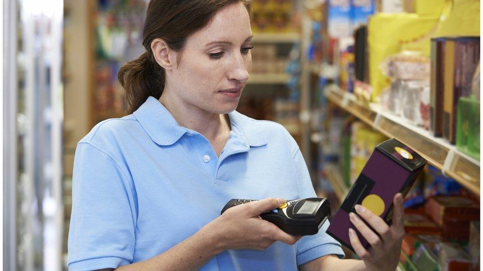 Supermarket worker