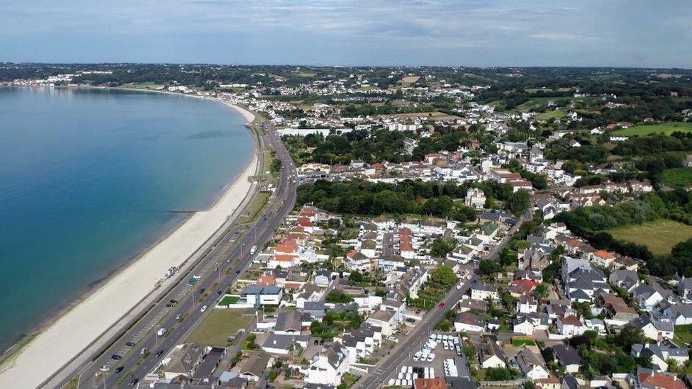 Aerial St Helier Jersey