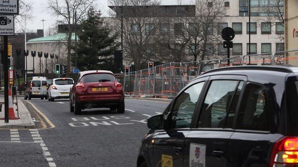 Bus lane from another direction