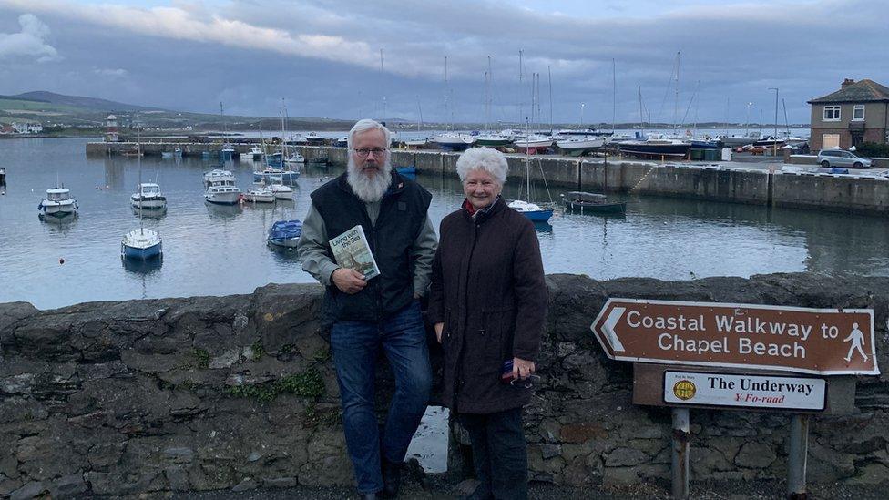 Staffan Overgaard and Angela Little at Port St Mary Harbour