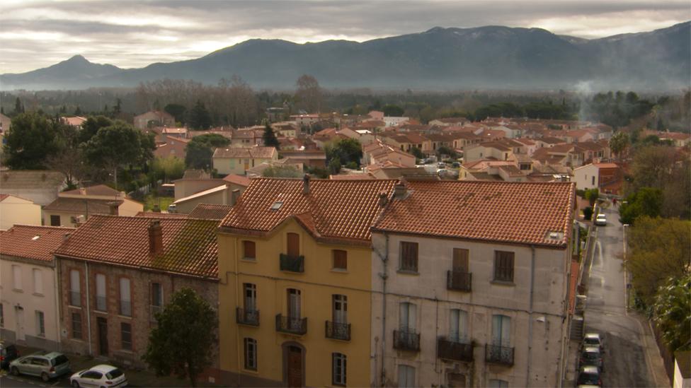 Looking south from Elna towards Spain