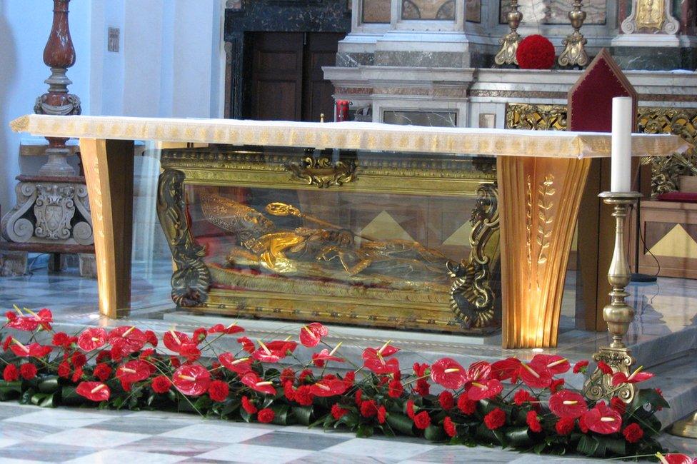 The tomb of San Valentino