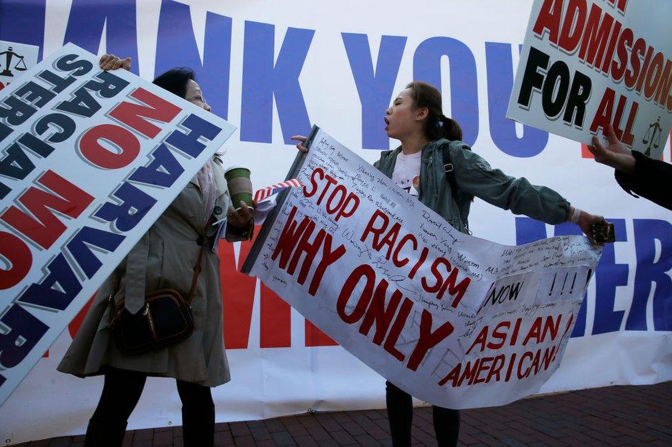 Protesters quarrell