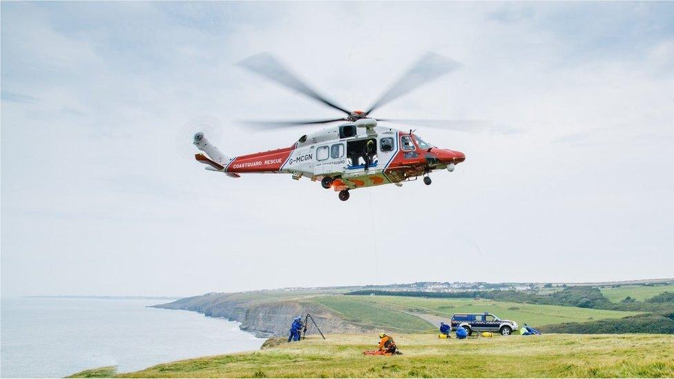 AW189 coastguard helicopter