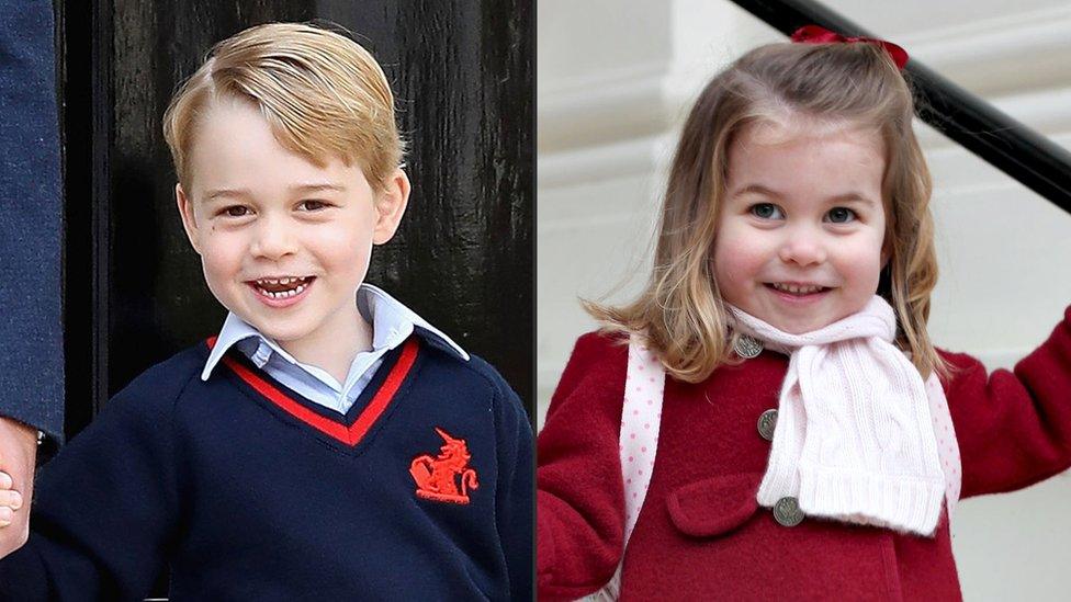 Prince George and Princess Charlotte