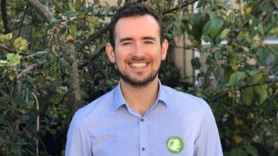 Green councillor Tom Hathaway