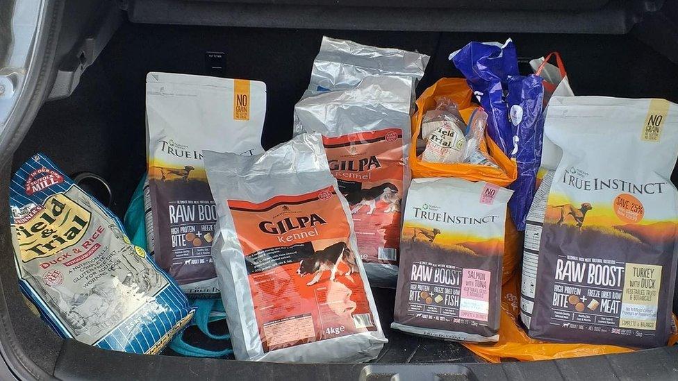 Pet food donations