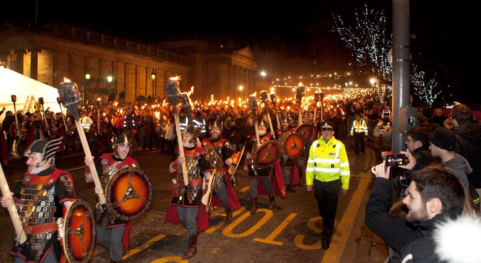 Torchlight parade