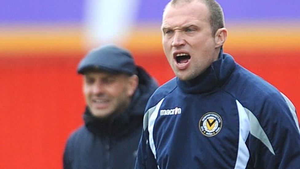 Warren Feeney, manager of Newport County