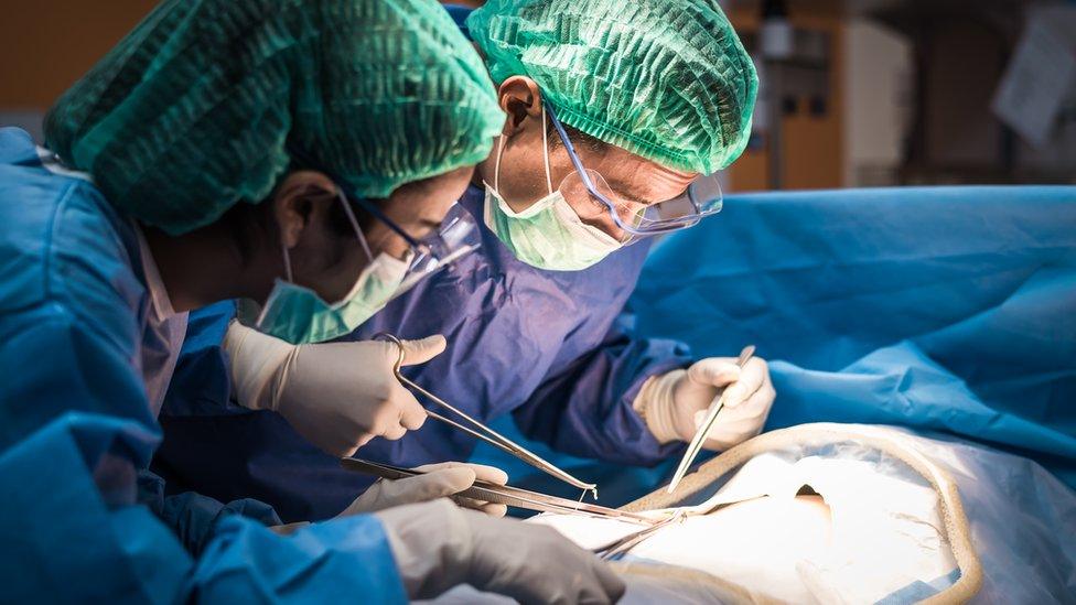 File picture of transplant surgery